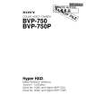 SONY BVP-750 Instrukcja Serwisowa