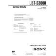 SONY LBTS3000 Instrukcja Serwisowa