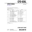 SONY CFD926L Instrukcja Serwisowa