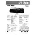 SONY CFSDW80 Instrukcja Serwisowa