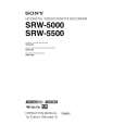 SONY SRW5500 Instrukcja Obsługi
