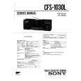 SONY CFS1030L Instrukcja Serwisowa