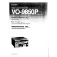 SONY VO9850P Instrukcja Obsługi