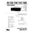 SONY XR7600 Instrukcja Serwisowa