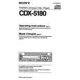 SONY CDX-5180 Instrukcja Obsługi