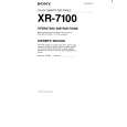 SONY XR-7100 Instrukcja Obsługi