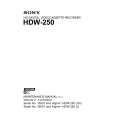 SONY HDW-250 Instrukcja Serwisowa
