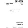 SONY SRSPC37 Instrukcja Serwisowa