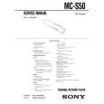 SONY MCS50 Instrukcja Serwisowa