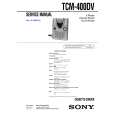 SONY TCM400DV Instrukcja Serwisowa