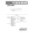 SONY YS-W230 Instrukcja Serwisowa
