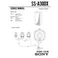 SONY SS-A30DX Instrukcja Serwisowa