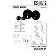 SONY XSHL12 Instrukcja Serwisowa