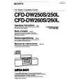 SONY CFD-DW250S Instrukcja Obsługi
