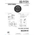 SONY XS-F1721 Instrukcja Obsługi