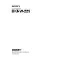 SONY BKNW-225 Instrukcja Serwisowa