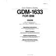 SONY GDM-1633 Instrukcja Obsługi