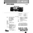 SONY CFSW500S Instrukcja Serwisowa
