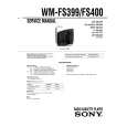 SONY WM-FS399 Instrukcja Serwisowa
