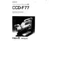 SONY CCD-F77 Instrukcja Obsługi