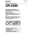 SONY XR-2300 Instrukcja Obsługi