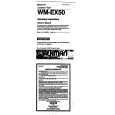 SONY WM-EX50 Instrukcja Obsługi