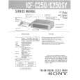 SONY ICFC250/SY Instrukcja Serwisowa