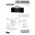 SONY CFD-DW550S Instrukcja Serwisowa