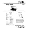 SONY PSLX51 Instrukcja Serwisowa