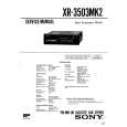 SONY XR3503MK2 Instrukcja Serwisowa