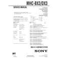 SONY MHC-BX3 Instrukcja Obsługi