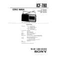 SONY ICF780 Instrukcja Serwisowa