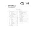 SONY CDL1100 Instrukcja Serwisowa