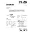SONY STR-A27K Instrukcja Serwisowa