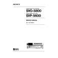 SONY SVP-5600 VOLUME 1 Instrukcja Serwisowa