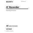 SONY ICD-B25 Instrukcja Obsługi