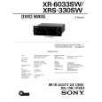 SONY XR-6033SW Instrukcja Serwisowa