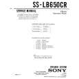 SONY SS-LB650CR Instrukcja Serwisowa