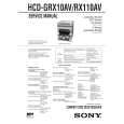 SONY HCDRX110A Instrukcja Serwisowa