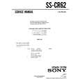 SONY SS-CR62 Instrukcja Serwisowa