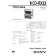 SONY HCDRX33 Instrukcja Serwisowa