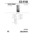 SONY ICDR100 Instrukcja Serwisowa