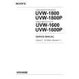 SONY UVW-1800V2 Instrukcja Serwisowa