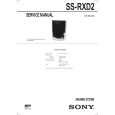 SONY SSRXD2 Instrukcja Serwisowa