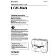 SONY LCH-M40 Instrukcja Obsługi