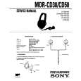 SONY MDRCD50 Instrukcja Serwisowa