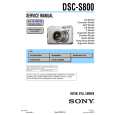 SONY DSC-S800 Instrukcja Serwisowa