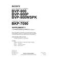 SONY BVP-900WSPK Instrukcja Serwisowa