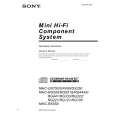 SONY MHCRG555 Instrukcja Obsługi