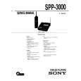 SONY SPP3000 Instrukcja Serwisowa